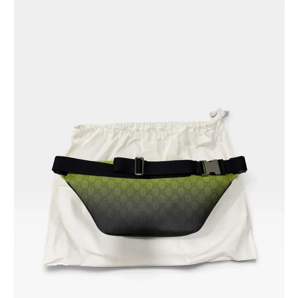 Gucci Chroma Large Belt Bag Green Gradient GG Monogram Crossbody Waist Bag